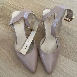 Nine west nude leather